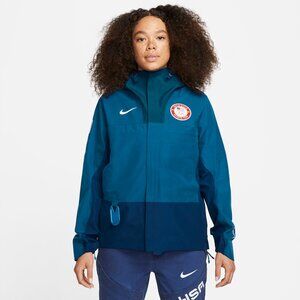 Women's Nike USA Olympic ACG Gore-Tex Chain of Craters Storm-FIT ADV Blue Jacket